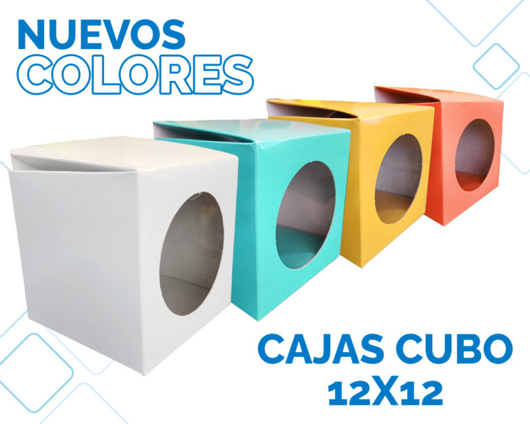 Nuevos colores – Cajas Cubo 12×12